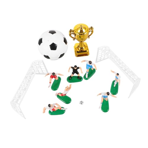 ifundom 1 Set Trophäe Fußball Kuchenaufsatz Fußball Kuchenaufsatz Fußballspieler Figur Mini Fußball Kuchenaufsatz Fußballspieler Kuchenaufsatz Fußball Kuchenaufsatz Wiederverwendbar von ifundom