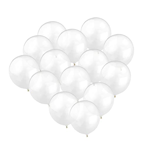 ifundom 100 Stück 10 Perlenballon -dusche-ballon Party-latexballon Gummiballon Hochzeit Latexballon Weiß von ifundom