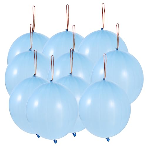 ifundom 10St Schlagbälle Luftballons stanzen Neon-Party königliche Luftballons Blase balloons wasserballons Hochzeitsballons Spielzeuge kinder punschbälle Punschballons für die Party Blue von ifundom