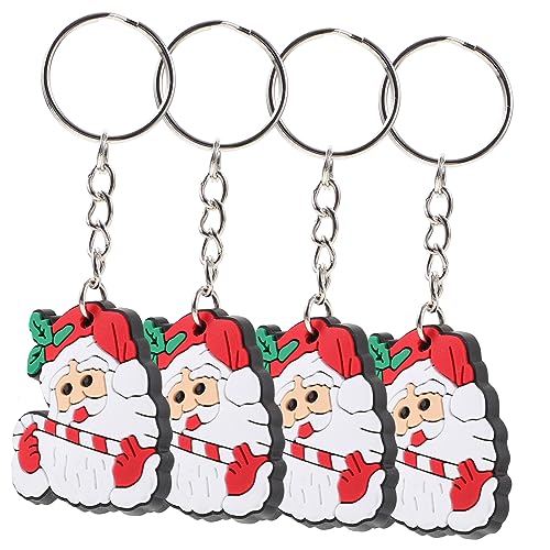 ifundom 10St weihnachtsgeschenke weihnachts präsente weihnachtswichtel santa claus weihnachtliche kleinigkeiten zarter Taschenanhänger Weihnachts-Schlüsselanhänger Taschenzubehör PVC von ifundom