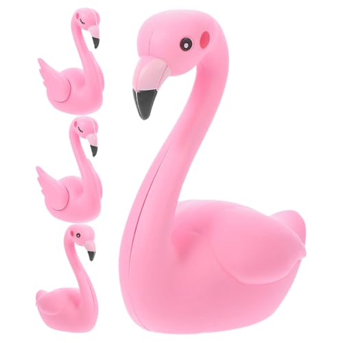 ifundom 12 Stk Flamingo-ornament Dekoration Zum Kuchenbacken Flamingo-autodekoration Flamingo-kuchenverzierungen Flamingo-schmuck Flamingo-partydekorationen Flamingo-figur Kuchen Topper von ifundom