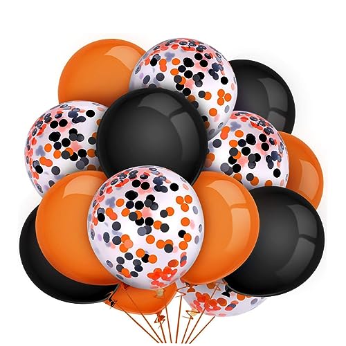 ifundom 15 Stück Halloween Luftballons Und Latexballons Für Partydekoration Inklusive Ballonstäbe Für Kreative Arrangements Und Girlanden Ideal Für Halloweenfeiern von ifundom