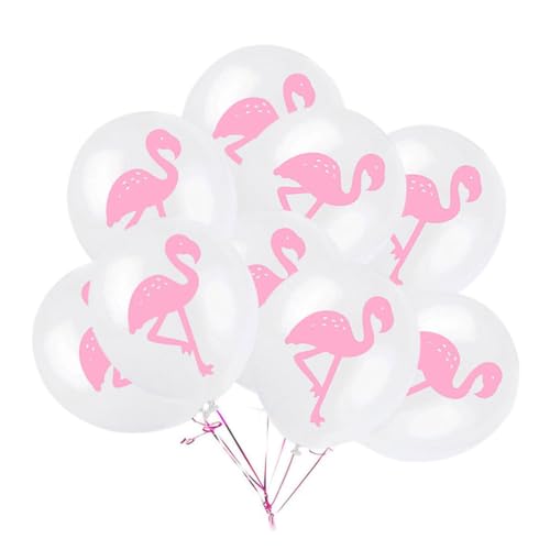 ifundom 15 Teiliges Hawaiianisches Partyballon Set Flamingo Luftballons Pink Mit Punkten Latexballon Kit Für Hochzeiten Babypartys Und Geburtstagsfeiern von ifundom