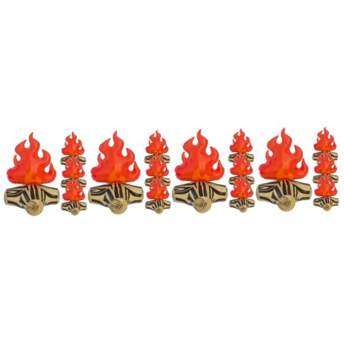 ifundom 16 Stk Aufblasbare Flamme Falsches Lagerfeuer Falsches Feuer Aufblasbares Flammenmodell Aufblasbare Lagerfeuerdekoration Aufblasbares Lagerfeuermodell Kompakte Lagerfeuerstütze Pvc von ifundom