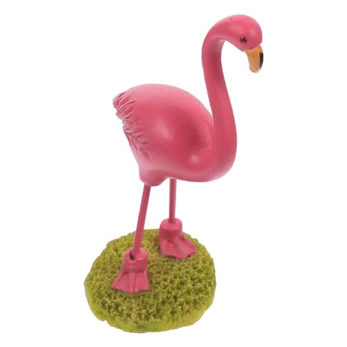 ifundom 1stk Kuchenverzierung Kinder Kuchen Topper Flamingo-statue Miniatur-flamingofiguren Miniatur-tierfiguren Tortendeko Für Kinder Geburtstagstorte Dekoration Flamingos Rosa von ifundom