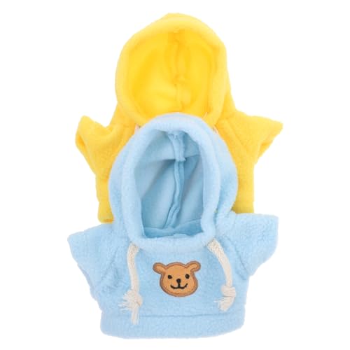 ifundom 2 Stück üschbären Kleidung Mini Bär Kapuzenpullover Und Hoodie Für Stofftiere üße Anziehkleidung Für Teddybären Ideales Zubehör Für Puppen Und Babydolls von ifundom