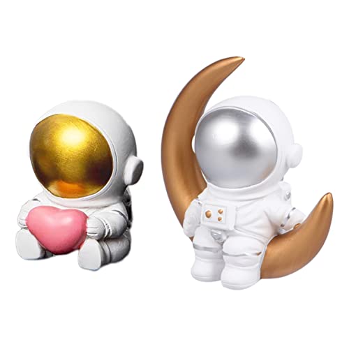 ifundom 2 Stücke Astronautkuchen Kuchen Schmuck Harz Astronaut Modell Dekore Kuchen Backen Ornamente von ifundom