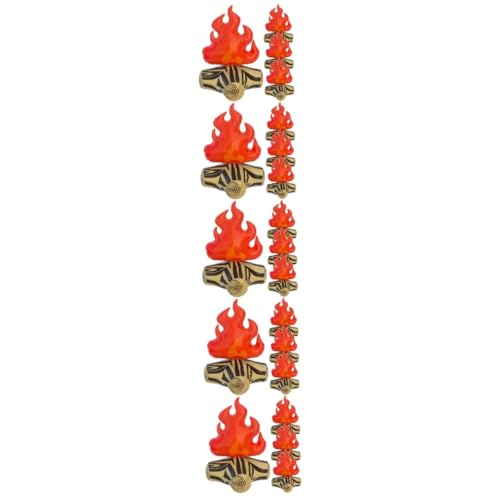 ifundom 20 Stk Aufblasbare Flamme Lebendiges Aufblasbares Lagerfeuer Lagerfeuer-modell Aufblasbare Lagerfeuerdekoration Flammenmodell Gartendekorations-requisiten Lagerfeuer-requisite Pvc von ifundom