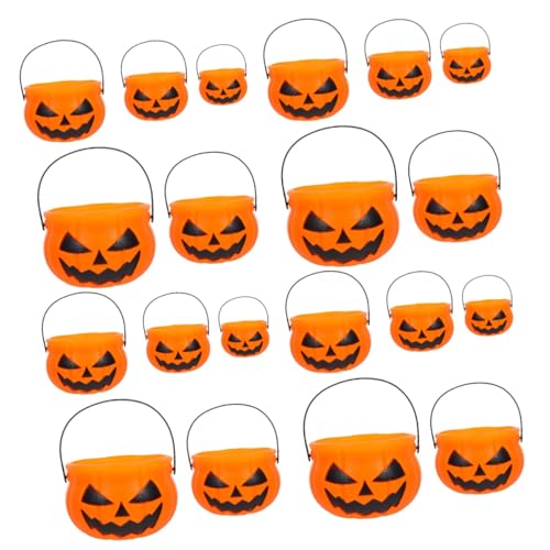 ifundom 20 Stk Kürbis Eimer Süßigkeitenbehälter Jack-o-Laterne für Halloween Halloween-Kürbis-Dekoration geschenkverpackung Halloween Party Deko Halloween-Requisiten Süßigkeitenhalter Abs von ifundom