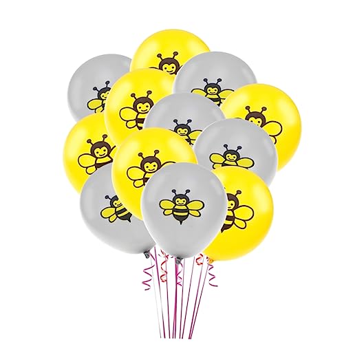 ifundom 20 Stück 12 Bienenballons wandverkleidung wand polsterung balloons living room decoration Latexballons gasballon luftballone Bausatz für Partyballons Zubehör für Partydekoration von ifundom