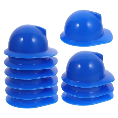 ifundom 20 Stück Plastikpuppen Schutzhelm Spielzeug Schutzhelme Miniaturpuppen Bauhut Puppen Schutzhelme Puppenhut Minipuppen Schutzhelm Minipuppen Bauhut Puppenhelme von ifundom