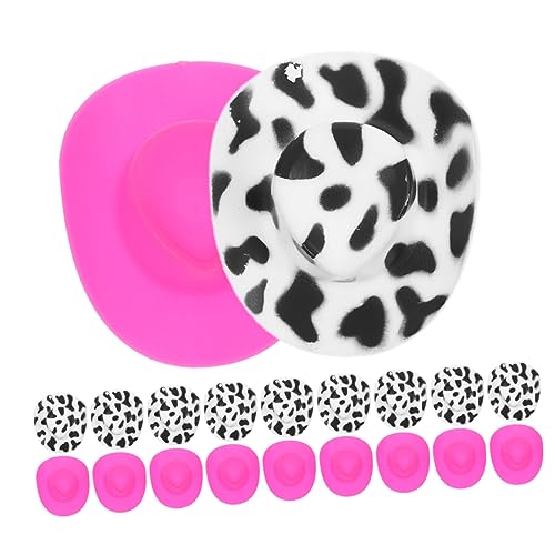 ifundom 20St Mini-Dinge Kleiner Zylinder Puppenhausmütze Kleiner Cowgirlhut formelle Mini-Hüte Miniaturhüte doll Accessories Puppenhut Plastikhut Puppenhüte selber Machen Plastikhüte von ifundom