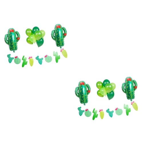 ifundom 24 Stk Kaktus-banner Kaktusballons Green von ifundom