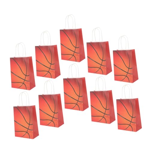 ifundom 24 Stück Basketball Party Geschenktüten Tragetaschen Basketball Geschenktüten Papier Aufbewahrungstüten Papiertüten Verpackungstüten Verpackungstüten Verpackungstüten Für von ifundom