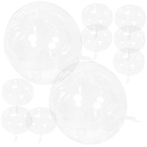 ifundom 25st Verpackungsmaterial Für Blumen Klare Bobo-ballons Blase Schwebend Hellblaue Luftballons Mylar-ballons Ballongrößer Ballon Steht Für Tisch Klare Luftballons Transparent Sport von ifundom