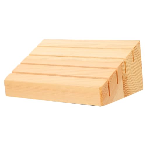 ifundom 2St Holzsockel Spielzeugkartenhalter Deck-Spielkartenfach Gaming-Karten-Basis Pokerdeck-Tablett Canasta-Spielkartenfach Karteninhaber Spielzeugkarten Stehen Halter aus Holz hölzern von ifundom