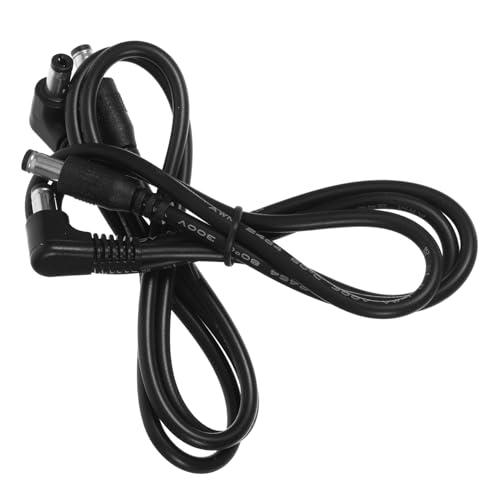 ifundom 2st Effektor-gleichstromversorgung Gitarrenpedalkabel Stromkabel Zubehör Für Musikinstrumente Patchkabel Für Gitarrenpedale Effektor-netzkabel Dc-verlängerungskabel Black Pvc von ifundom