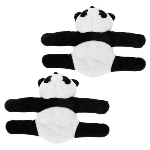 ifundom 2st Plüschtier Panda Plüsch-panda- Schlagarmband Für Umarmungsarmband Schlagarmbänder Für Slap-band- Panda-slap-armband Hugger Slap-armband Black von ifundom