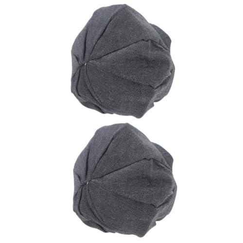 ifundom 2st Puppenhut Kappen Modepuppen Austauschbare Mini-hüte Mini-puppenhüte Dekorative Miniaturhüte Deko-mütze Für Puppen Puppenhüte Selber Machen Hut Für Puppen Polyester Dark Grey von ifundom