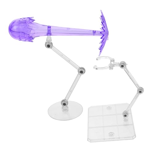 ifundom 2st Puppenständer Puppenmodellständer Displayhalter Für Actionfiguren Stützrahmen Für Puppenmodelle Action-Figur-Display-Basis Flugständer Für Actionfiguren Violett Plastik von ifundom