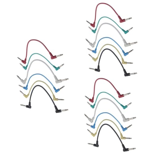 ifundom 3 Sätze Effektpedal-patchkabel Kabel Für Gitarren-effektpedale 6,35 Gitarren-patchkabel Patchkabel Gitarre Gitarrenzubehör Ersatzkabel Für Gitarreneffekte Stoßverbinder 6 Stück * 3 von ifundom