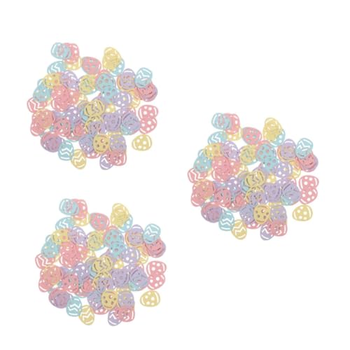ifundom 3 Sätze Osterei-konfetti Konfetti Requisiten Konfetti Konfetti-set Festliche Dekoration Osterfest Dekoration Ostereier Konfetti Ballondekoration Zu Ostern Papier 100 Stück * 3 von ifundom
