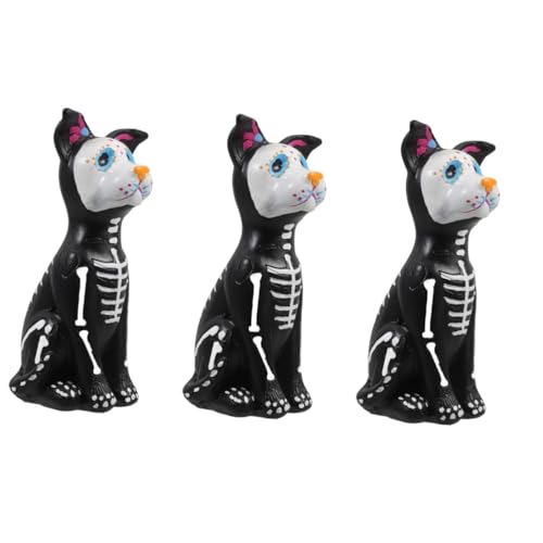 ifundom 3st Halloween-spielzeug Figur De Los Mu-ertos Dekorationen Halloween-desktop-ornamente Halloween Tischdekoration Halloween-dekor Halloween-schreibtischdekoration Spielzeuge Harz von ifundom