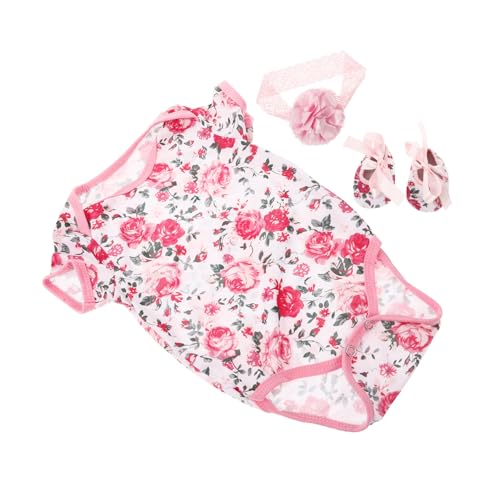 ifundom 3st Puppenkleidung Kleidung Für Wiedergeborene Babypuppen Zubehör Für Wiedergeborene Puppen Zubehör Für Wiedergeborene Babypuppen Kleidung Für Wiedergeborene Babys Baumwolle Rosa von ifundom