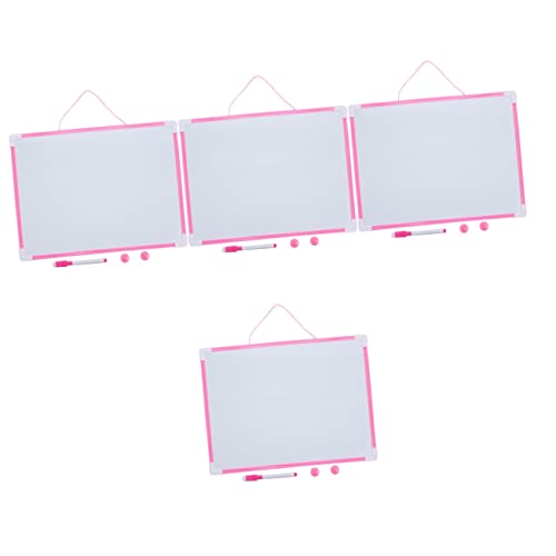 ifundom 4 Sätze Hängetafel hängendes Whiteboard trocken abwischbare Marker kinder schreibtafel zeichenpad kinder staffelei deko Message Board für die Schule Wochenplan-Anzeigetafel PVC von ifundom