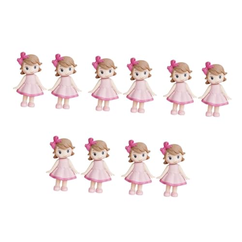 ifundom 5 Sätze Kuchendekoration Kuchen Cupcake Topper Kuchendekorationen Hochzeitstorte Miniatur Mädchen Dekor Kuchenzubehör Dekorationen Miniaturen Puppe 2 Stück * 5 von ifundom