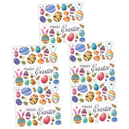 ifundom 5 Sätze Wandtattoo Eierhase Sternaufkleber Band Osterhasen-fensterklammern Halter Kinderzimmer Wandsticker Wall Stickers for Room Ei-aufkleber Hasenornamente Pvc 2 Stück * 5 von ifundom