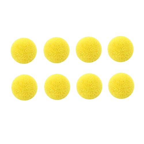 ifundom 50 Stück Plüsch-Kugel-anhänger Manuelles DIY-Material Plüschball Selber Machen DIY Kugelanhänger Yellow von ifundom