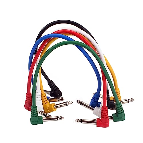 ifundom 6 Stk Gitarren-patchkabel Basskabel Pedal-patchkabel Flaches Patchkabel E-gitarren-verstärkerkabel Verstärker Für E-gitarre Patchkabel Für Gitarrenpedale Lautsprecher Verstärker von ifundom