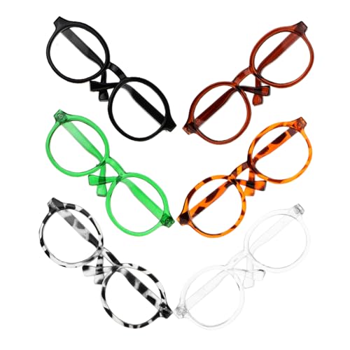 ifundom 6St Puppenbrille für Mädchen Miniatur Spiele polarisierte für Damen Neon Puppenkleidung Puppenaccessoires Puppe Verkleidet Brille Puppe Mini-Brille Plastik von ifundom