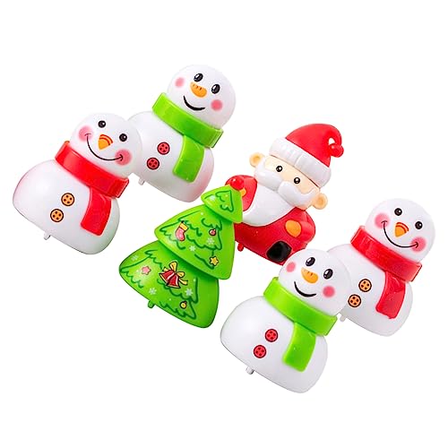 ifundom 6er Set Weihnachts Rückziehspielzeug Für Lustige Cartoon Ornamente Ideales Weihnachtsspielzeug Und Partygeschenk Für Jungen Und ädchen von ifundom