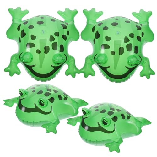 ifundom 8 Sätze Aufblasbarer Froschballon Aufblasbares Frosch-Hüpfspielzeug Tier-Mottoparty kindergeburtstags dekoration aufblasbares spielzeug Tiere Spielzeug Ballondekoration PVC Green von ifundom