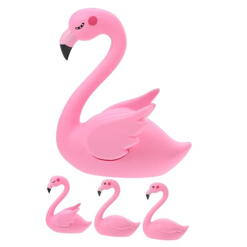 ifundom 8 Stk Dekoration Zum Kuchenbacken Flamingo-partydekorationen Weihnachtsfigur Dekoration Flamingo-miniatur Flamingo-kuchenverzierungen Flamingo-autodekoration Kuchendekorationen von ifundom