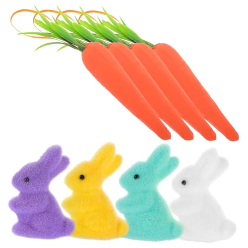 ifundom 8St Osterhase Ostern zu Ostern geschenktasche Ostern Bunny Dekoration Cake Decorating Karottenschmuck für Ostern Osterdeko kleine Hasenfiguren Schaum von ifundom