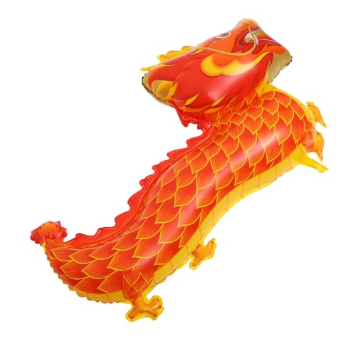 ifundom Ballon Drachenlaternen Aufblasbare Drachendekoration Sternzeichen Drache Figur Glücksdrachenlaterne Chinesische Neujahrslaternen Partyzubehör Zum Thema Drachen Rot Aluminiumfolie von ifundom