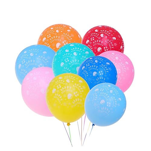 ifundom Bedruckte Luftballons Happy Birthday Bunte Partyluftballons Für Geburtstagsfeiern Dekoration Für Zuhause Und Veranstaltungen von ifundom