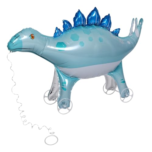 ifundom Dinosaurier Luftballons Mit Rädern Selbststehende Aufblasbare Tierballons Gehender Stegosaurus Ballon Für Geburtstag Halloween Weihnachten Partyzubehör von ifundom