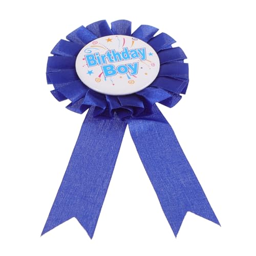 ifundom Geburtstagskind-abzeichen Geburtstagsfeier Stift Geburtstagszubehör Für Jungen Alles Zum Geburtstag-abzeichen-pin Alles Zum Geburtstag-bandabzeichen Blue Weißblech von ifundom