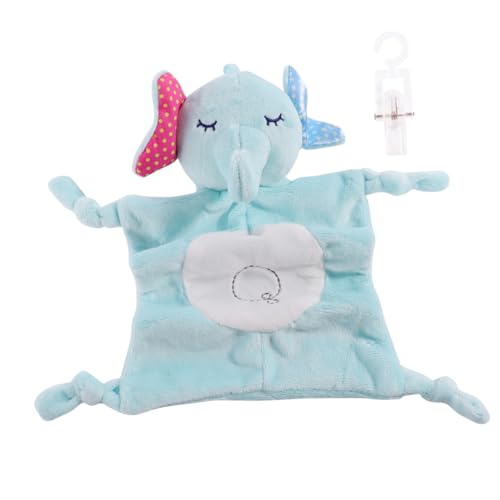 ifundom Kuscheltuch Tiermotiv Beruhigungstuch 30cm Für ädchen Und Jungen Elefantenmuster Weiches Comforter Towel Und Animal Soothing Towel von ifundom