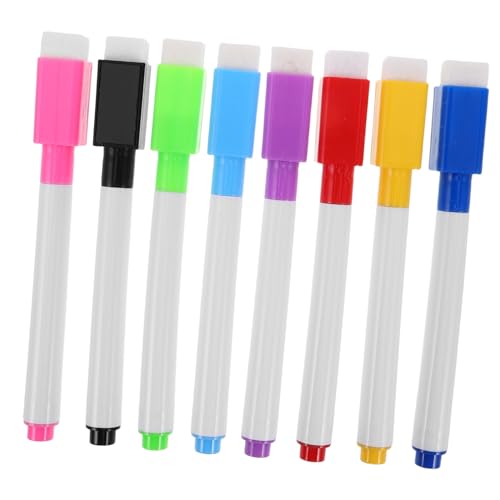 ifundom Magnetische Trocken Abwischbare Marker Mit Radiergummikappe Mini Trockenlöschmarker Für Weiße Tafeln Große Feine Spitze Für Schüler Whiteboard Marker Für Büro von ifundom