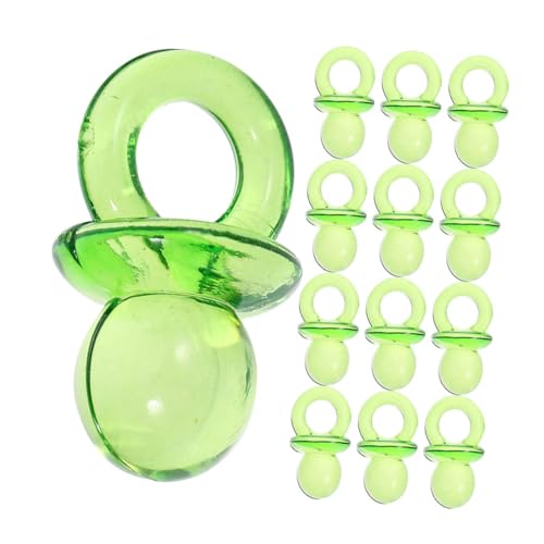 ifundom Mini Shower Dekorationen Für ädchen Transparente Grüne Schnuller Tischdeko Und Kleine Für Babyparty Spiele Und Feiern DIY Shower Party Favoriten von ifundom