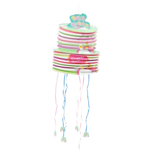 ifundom Mini-pull-pina Süßigkeiten-pinata Aus Papier Hängende Piñata Grüner Pinata-kuchen Taco-spielzeug Hängende Party-piñata Mexikanische Außendekoration Grünes Dekor Abs De Mujer Green von ifundom