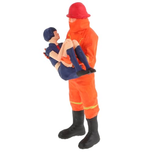 ifundom Miniatur Feuerwehrmann Puppe Badezimmerdekoration Kuchen Geburtstagsdekoration Für Mädchen Kinder Feuerwehrmann Kostüm Feuerwehrmann Puppe Feuerwehrmann Spielzeug von ifundom