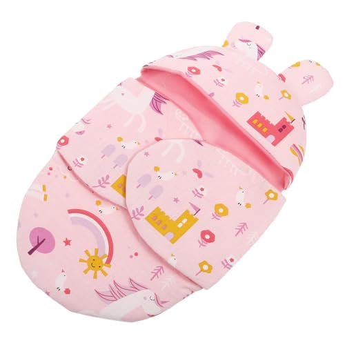 ifundom Puppenschlafsack kinderzimmer zubehör Puppenhaus Zubehör Puppenparty wolldecke Babydecke Kleidung für wiedergeborene Babypuppen Wiedergeborenes Puppen-Outfit Stoff von ifundom