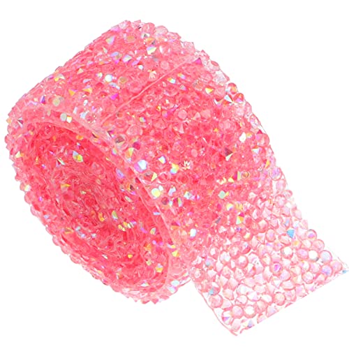 ifundom Selbstklebendes Strassband Zum Basteln Diy-Verpacken – Diamantbandstreifen Rolle Kristall-Bling-Strassbandrolle Für Schuhe Kleidung Zubehör 30 Mm von ifundom