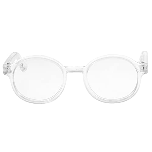 ifundom Stylische Puppenbrille Langlebiges Puppenzubehör Für Kreatives Dekorative Und Auffällige Brillen Für Puppen Transparent 9cm Größe Ideales Für von ifundom